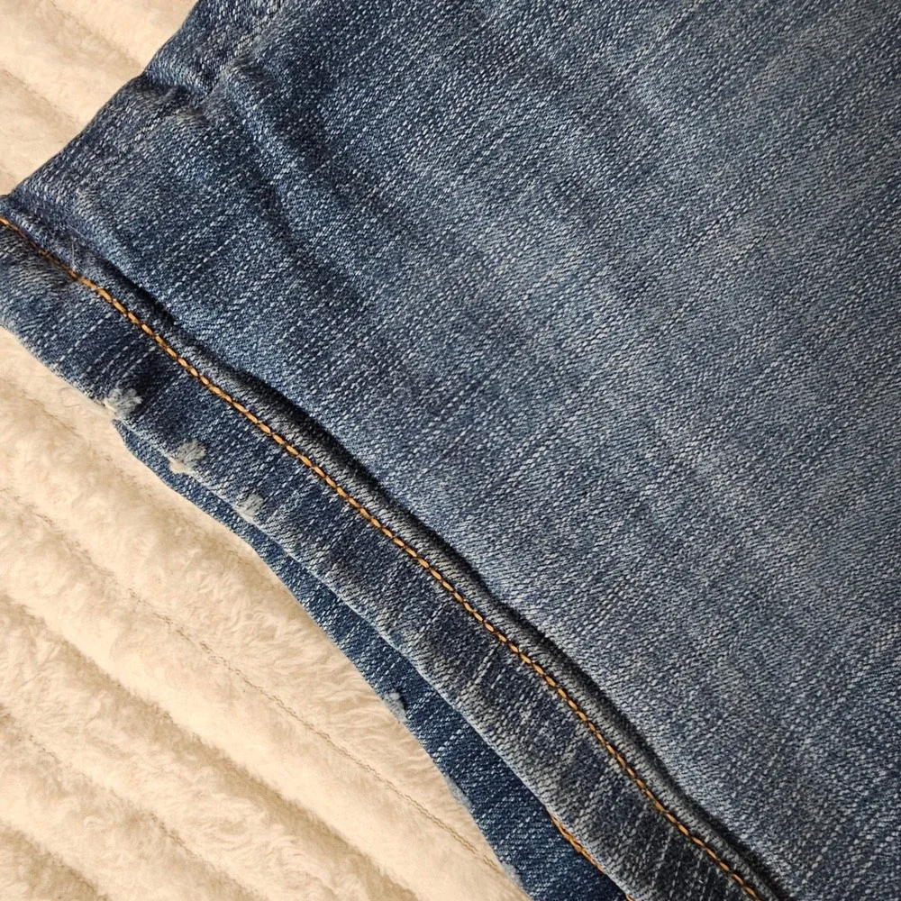 Torrid Womens Vintage Stretch High Rise Bermuda Denim Shorts 20 Blue Casual